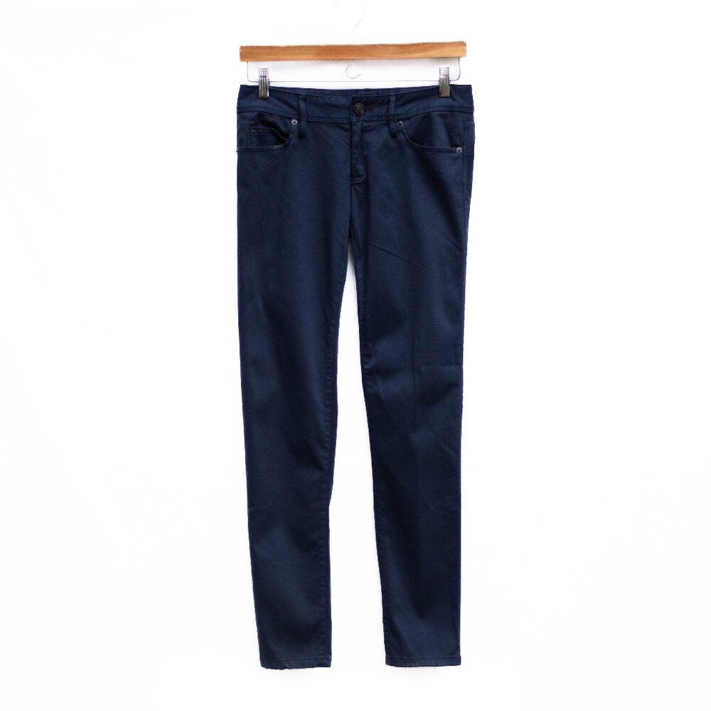 Lilly Pulitzer Pants 2 Worth Skinny Chino‎ Blue Low Rise Stretch Preppy Slim Fit